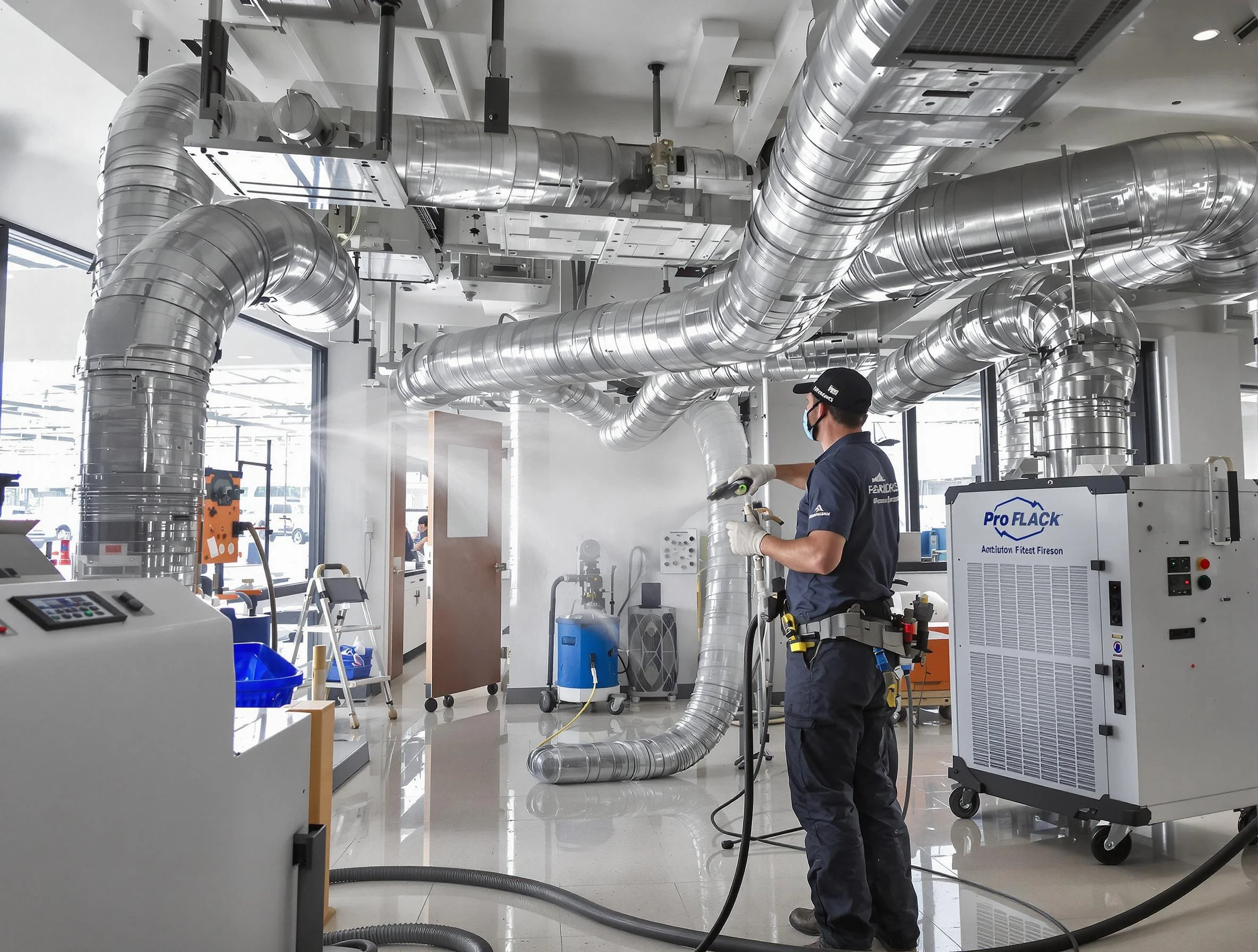 Negative Pressure Air Duct Cleaning in Pleasant Grove